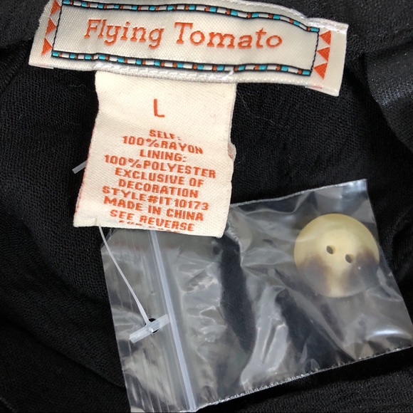 Flying Tomato Light Sleeveless Black Top - Picture 2 of 7